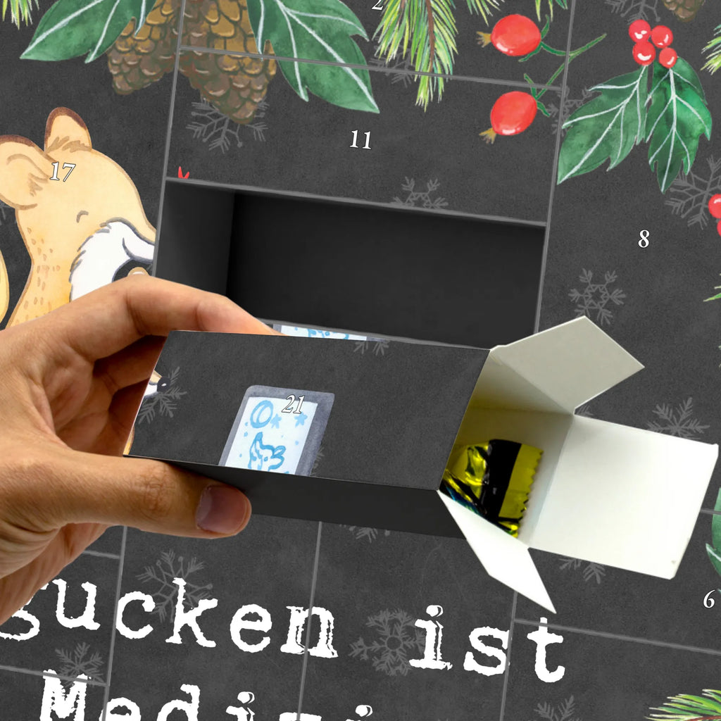 Fillable advent calendar Fox watch movies Gift, giving, thank you, award, profit, athlete, Movie night, television, watching movies, cinema