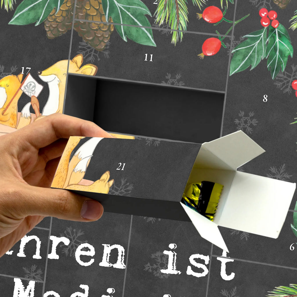 Fillable advent calendar Fox Canoeing Gift, giving, thank you, award, profit, athlete, canoe tour, canoe school, canoe rental, paddling tour, Canoeing