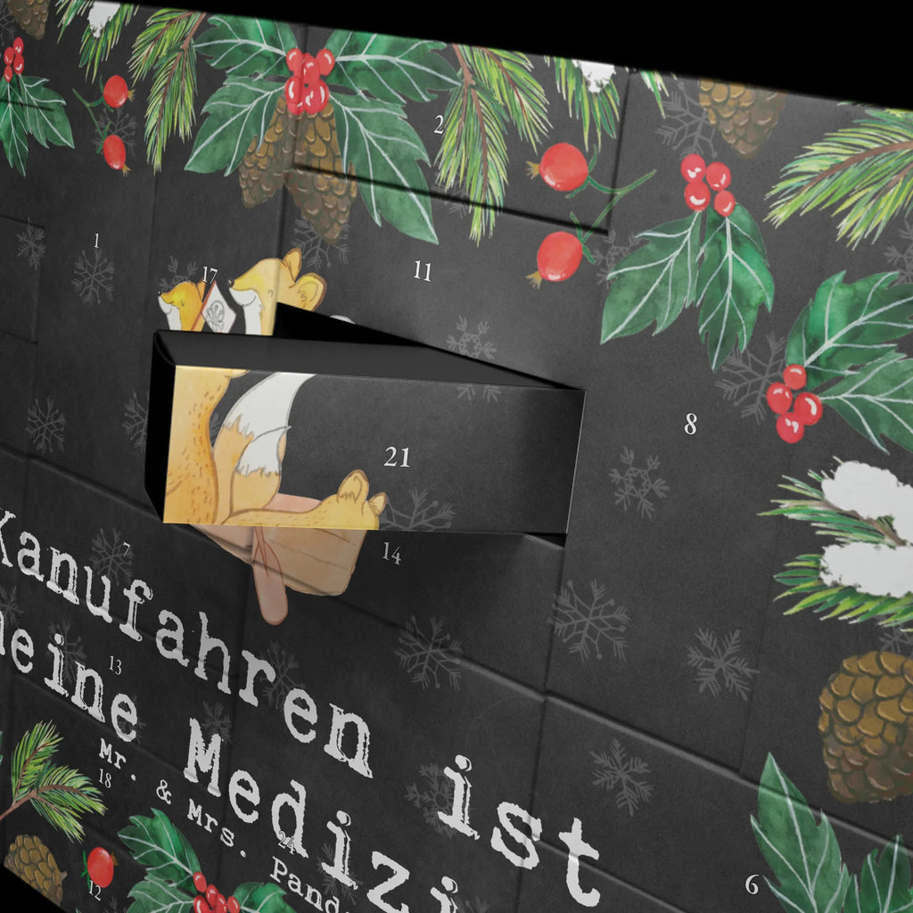 Fillable advent calendar Fox Canoeing Gift, giving, thank you, award, profit, athlete, canoe tour, canoe school, canoe rental, paddling tour, Canoeing