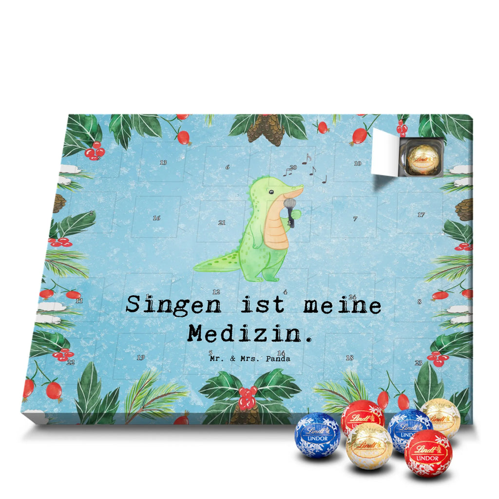 Chocolate advent calendar crocodile To sing giving, Gift, thank you, award, profit, athlete, live performance, hobby singers, Singing, vocals