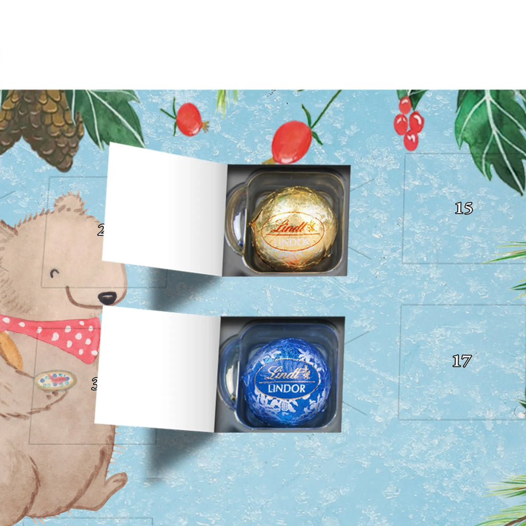 Chocolate advent calendar bear Hike giving, Gift, thank you, award, profit, athlete, discovering nature, mountaineering, winter tours, leisure sports, Hiking, outdoor sports