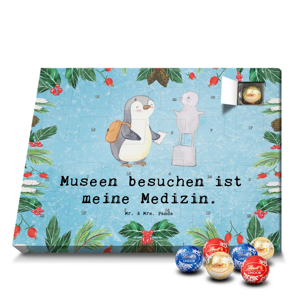 Chocolate advent calendar penguin to visit a museum giving, Gift, thank you, award, profit, athlete, museums, Visit museum