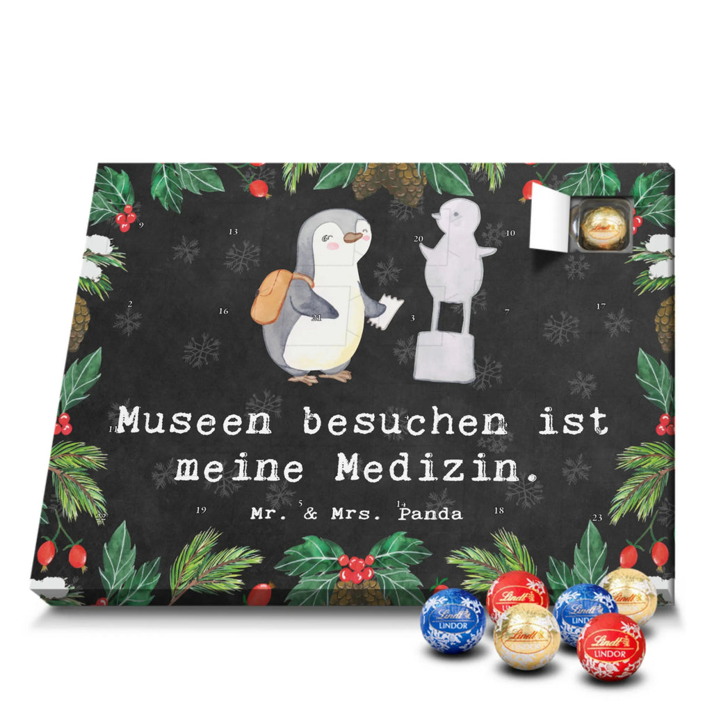 Chocolate advent calendar penguin to visit a museum giving, Gift, thank you, award, profit, athlete, museums, Visit museum