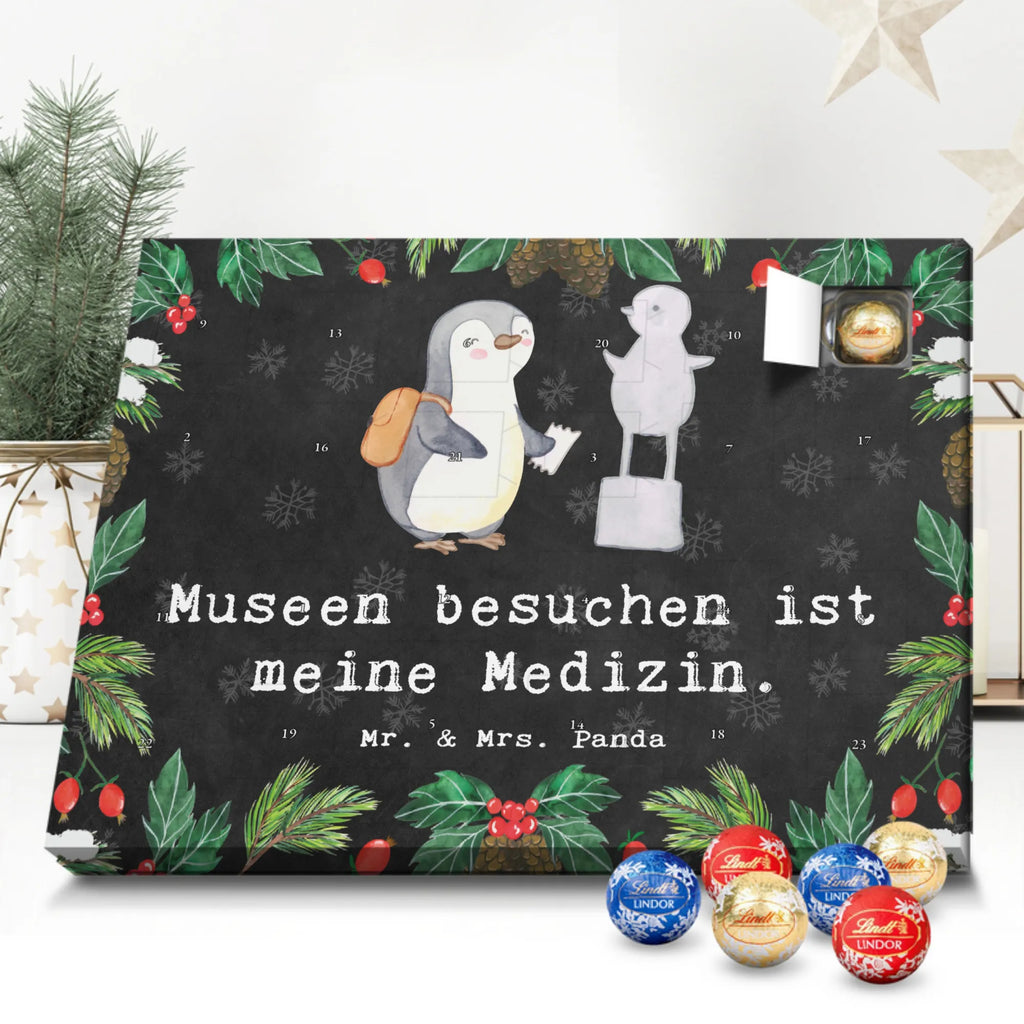 Chocolate advent calendar penguin to visit a museum giving, Gift, thank you, award, profit, athlete, museums, Visit museum