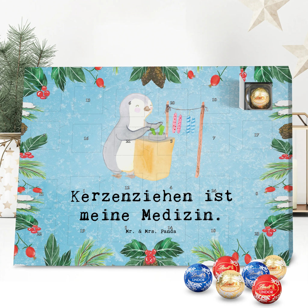 Chocolate advent calendar penguin candle making giving, Gift, thank you, award, profit, athlete, make decorations, candle making. DIY, Candle making