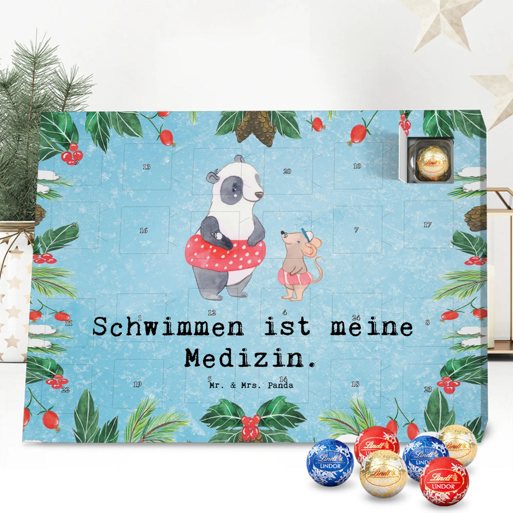 Chocolate advent calendar otter To swim giving, Gift, thank you, award, profit, athlete, water sports, swimming lessons, Swimming