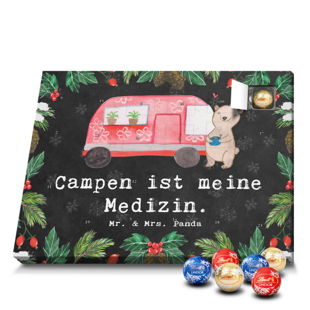 Chocolate advent calendar bear camper giving, Gift, thank you, award, profit, athlete, RV, Campground, Road Trip, Vacation