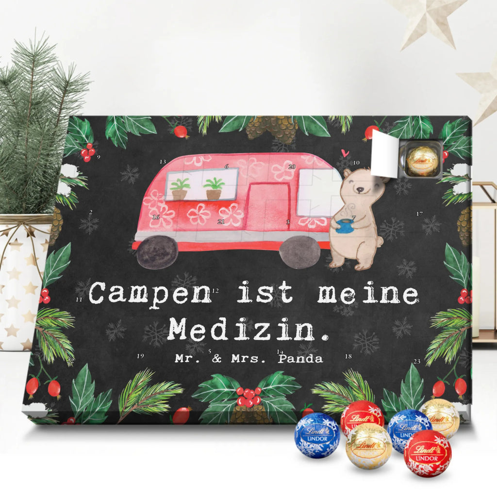 Chocolate advent calendar bear camper giving, Gift, thank you, award, profit, athlete, RV, Campground, Road Trip, Vacation