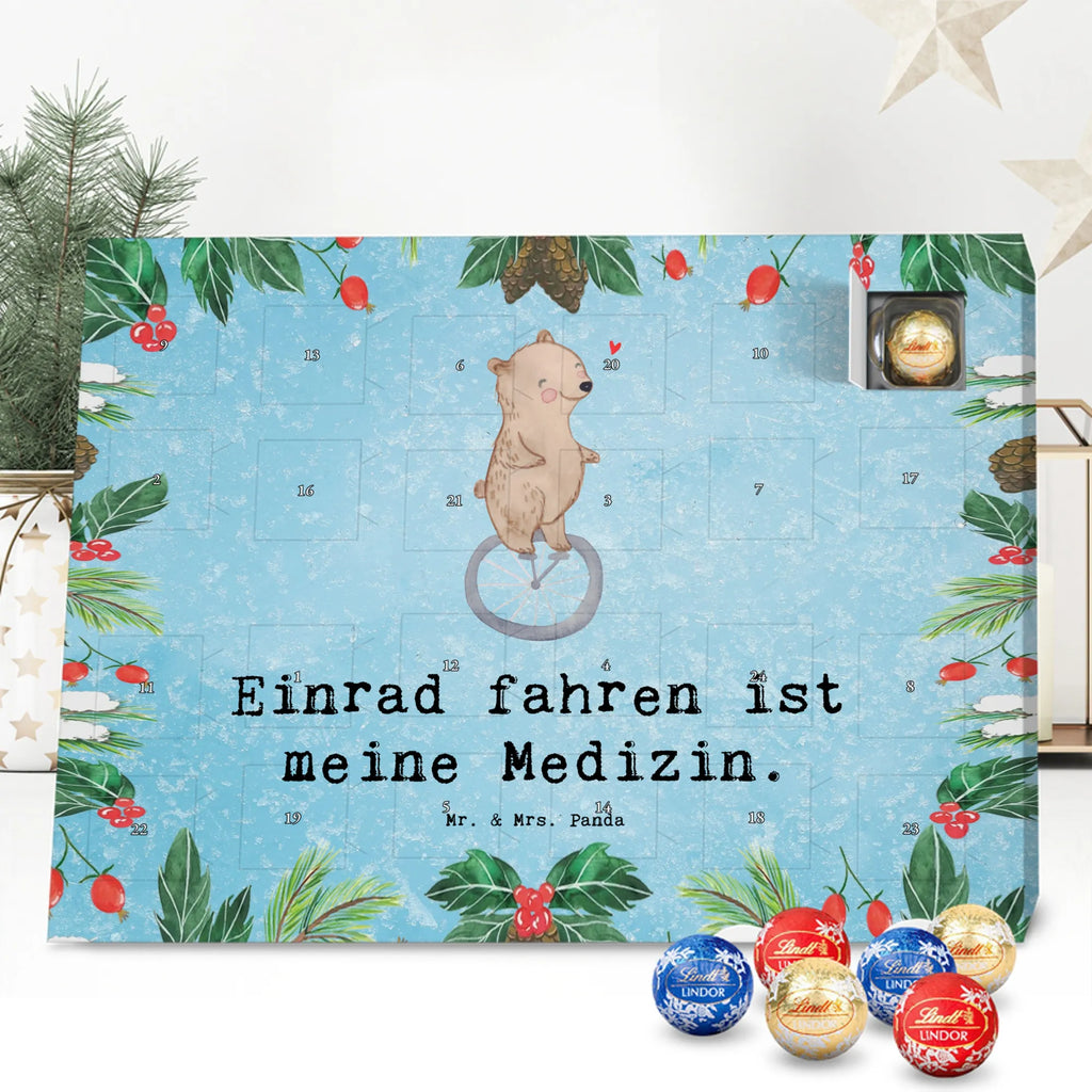 Chocolate advent calendar bear ride a unicycle giving, Gift, thank you, award, profit, athlete, ride a unicycle