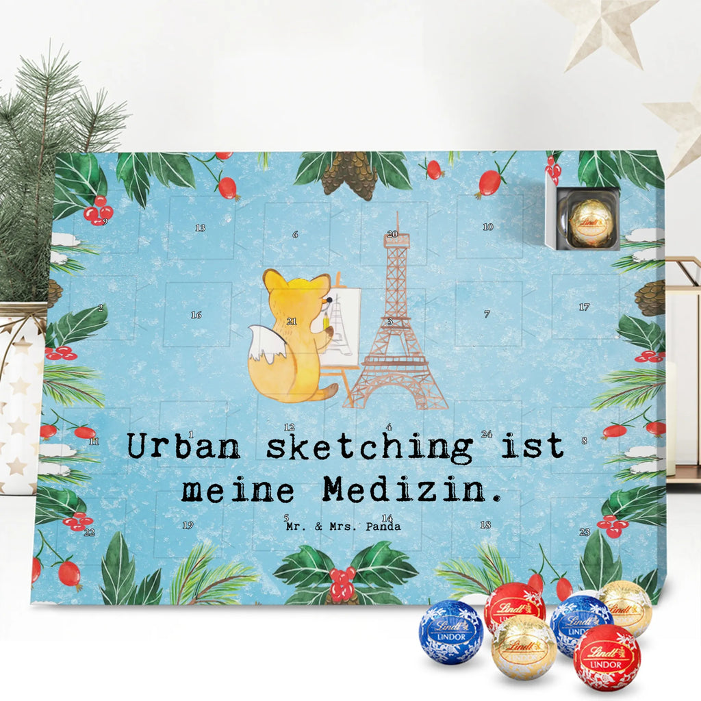 Chocolate advent calendar Fox Urban sketching giving, Gift, thank you, award, profit, athlete, painting, drawing, drawing school