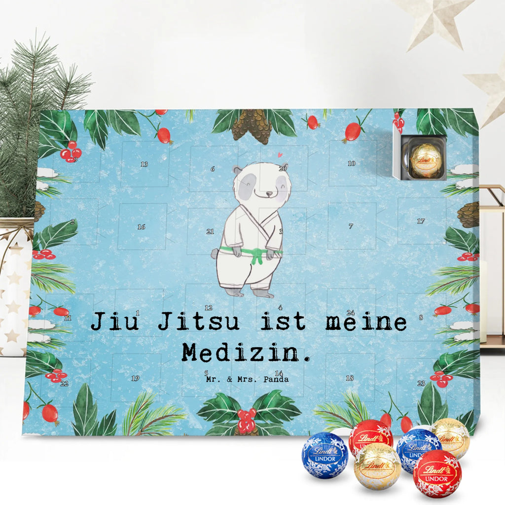 Chocolate advent calendar panda Jiu Jitsu giving, Gift, thank you, award, profit, athlete, self defense, Japanese martial art