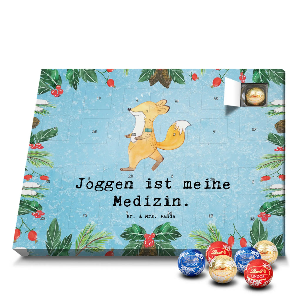 Chocolate advent calendar Fox Jog giving, Gift, thank you, award, profit, athlete, running, jogging