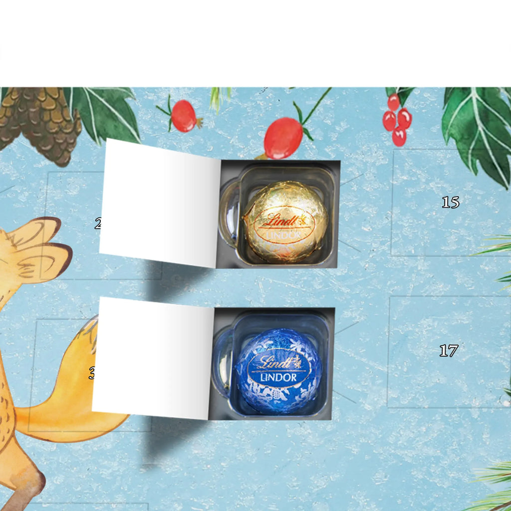 Chocolate advent calendar Fox Jog giving, Gift, thank you, award, profit, athlete, running, jogging