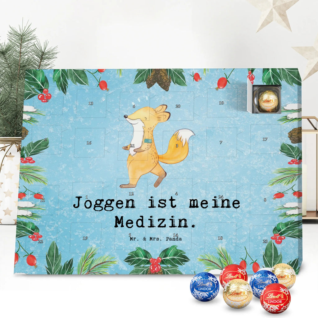 Chocolate advent calendar Fox Jog giving, Gift, thank you, award, profit, athlete, running, jogging