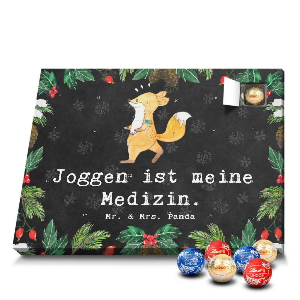 Chocolate advent calendar Fox Jog giving, Gift, thank you, award, profit, athlete, running, jogging