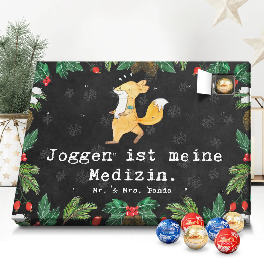 Chocolate advent calendar Fox Jog giving, Gift, thank you, award, profit, athlete, running, jogging