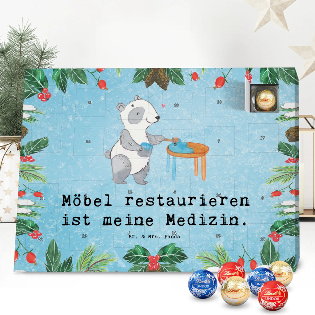 Chocolate advent calendar panda restore furniture giving, Gift, thank you, award, profit, athlete, craft, Restore furniture, restore antique furniture, restorer