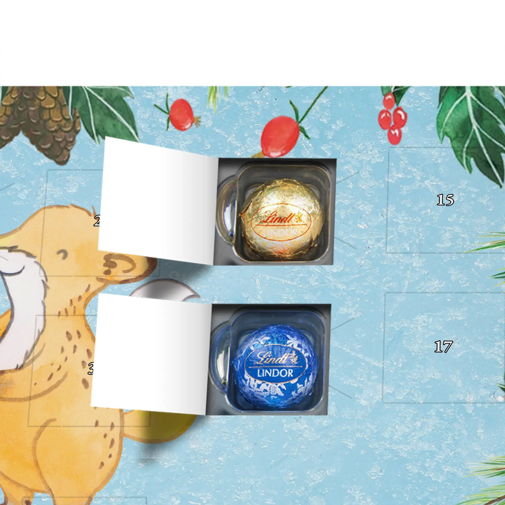 Chocolate advent calendar Fox playing squash giving, Gift, thank you, award, profit, athlete, Playing squash, squash hall, ball sports