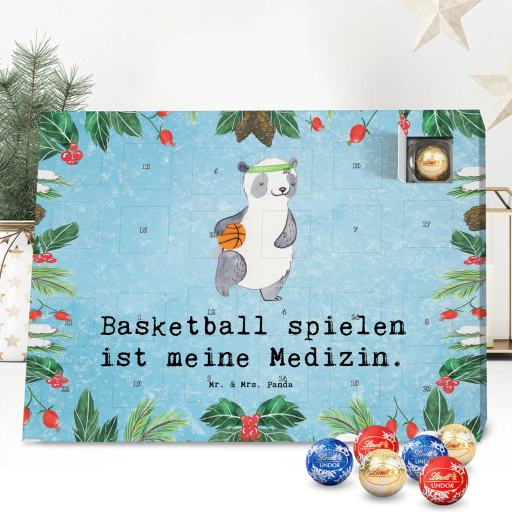 Chocolate advent calendar panda basketball giving, Gift, thank you, award, profit, athlete, basketball association, basketball court, basketball club