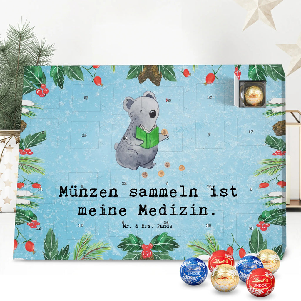 Chocolate advent calendar Koala bear collect coins giving, Gift, thank you, award, profit, athlete, numismatics, Collecting coins, coins from all over the world