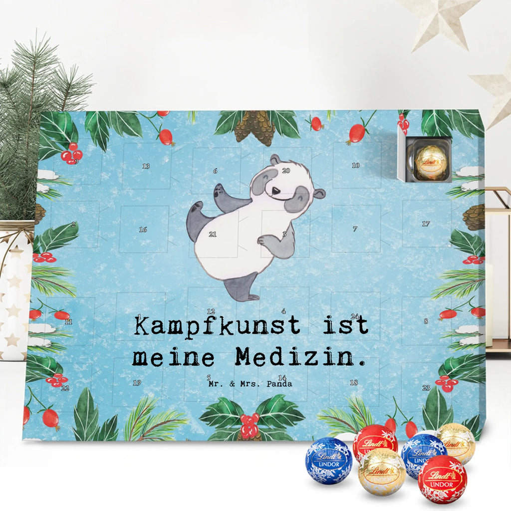 Chocolate advent calendar panda martial arts giving, Gift, thank you, award, profit, athlete, self defense, Martial arts