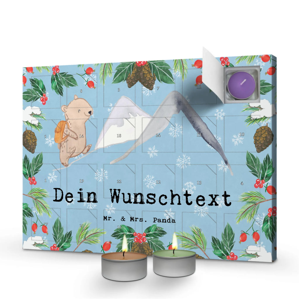 bear Rockclimbing Personalisierter Duftkerzen Adventskalender, Geschenk, Schenken, Sport, Sportart, Hobby, Danke, Dankeschön, Auszeichnung, Gewinn, Sportler, Bergsteigen, Bergsport, Alpinismus, Trekking, Alpinwandern, Wandern