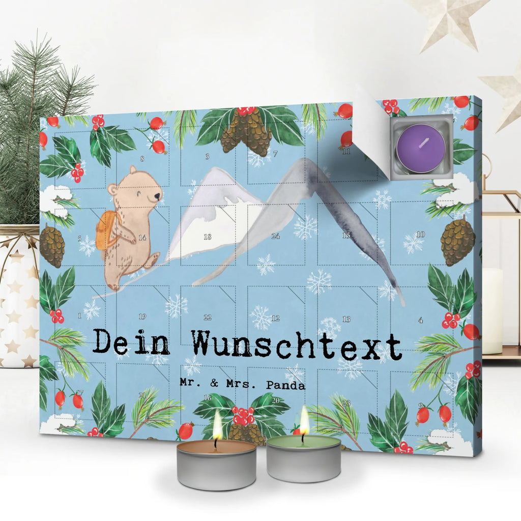  bear Rockclimbing Personalisierter Duftkerzen Adventskalender, Geschenk, Schenken, Sport, Sportart, Hobby, Danke, Dankeschön, Auszeichnung, Gewinn, Sportler, Bergsteigen, Bergsport, Alpinismus, Trekking, Alpinwandern, Wandern