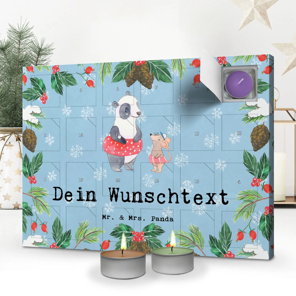 Personalisierter Duftkerzen Adventskalender Otter Schwimmen Personalisierter Duftkerzen Adventskalender, Geschenk, Schenken, Sport, Sportart, Hobby, Danke, Dankeschön, Auszeichnung, Gewinn, Sportler, Schwimmen, Wassersport, Schwimmkurs