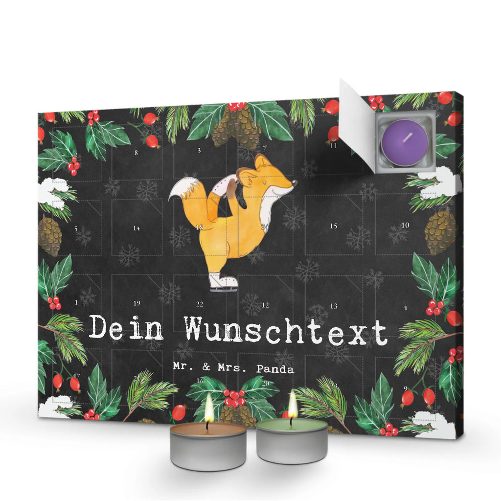 Personalisierter Duftkerzen Adventskalender Fuchs Eiskunstläufer Personalisierter Duftkerzen Adventskalender, Geschenk, Schenken, Sport, Sportart, Hobby, Danke, Dankeschön, Auszeichnung, Gewinn, Sportler, Eiskunstläuferin, Eiskunst, Eiskunstläufer