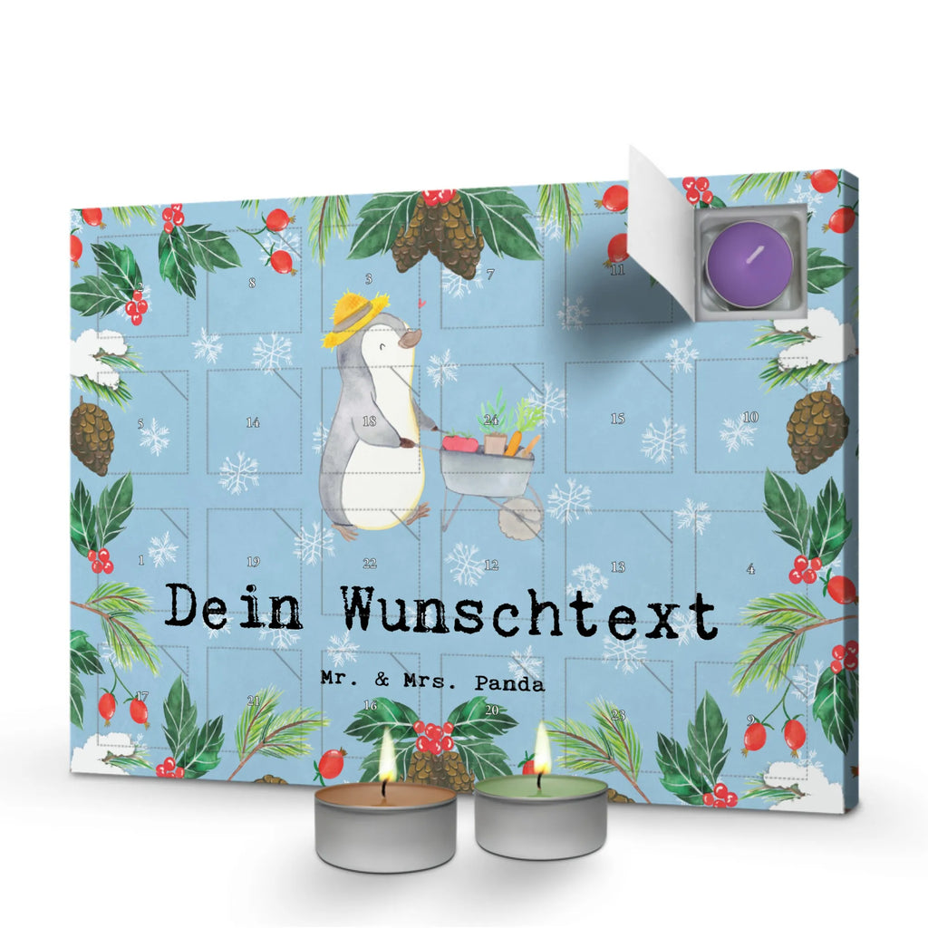 Personalisierter Duftkerzen Adventskalender Pinguin Gartenarbeit Personalisierter Duftkerzen Adventskalender, Geschenk, Schenken, Sport, Sportart, Hobby, Danke, Dankeschön, Auszeichnung, Gewinn, Sportler, Gartenpflege, Urban Gardening, Gartenarbeit, Gärtnern