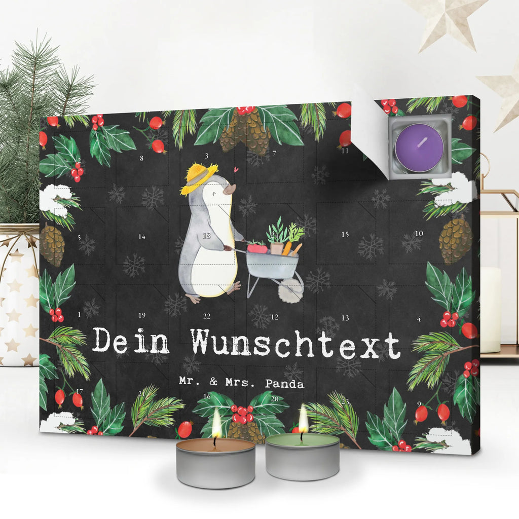 Personalisierter Duftkerzen Adventskalender Pinguin Gartenarbeit Personalisierter Duftkerzen Adventskalender, Geschenk, Schenken, Sport, Sportart, Hobby, Danke, Dankeschön, Auszeichnung, Gewinn, Sportler, Gartenpflege, Urban Gardening, Gartenarbeit, Gärtnern