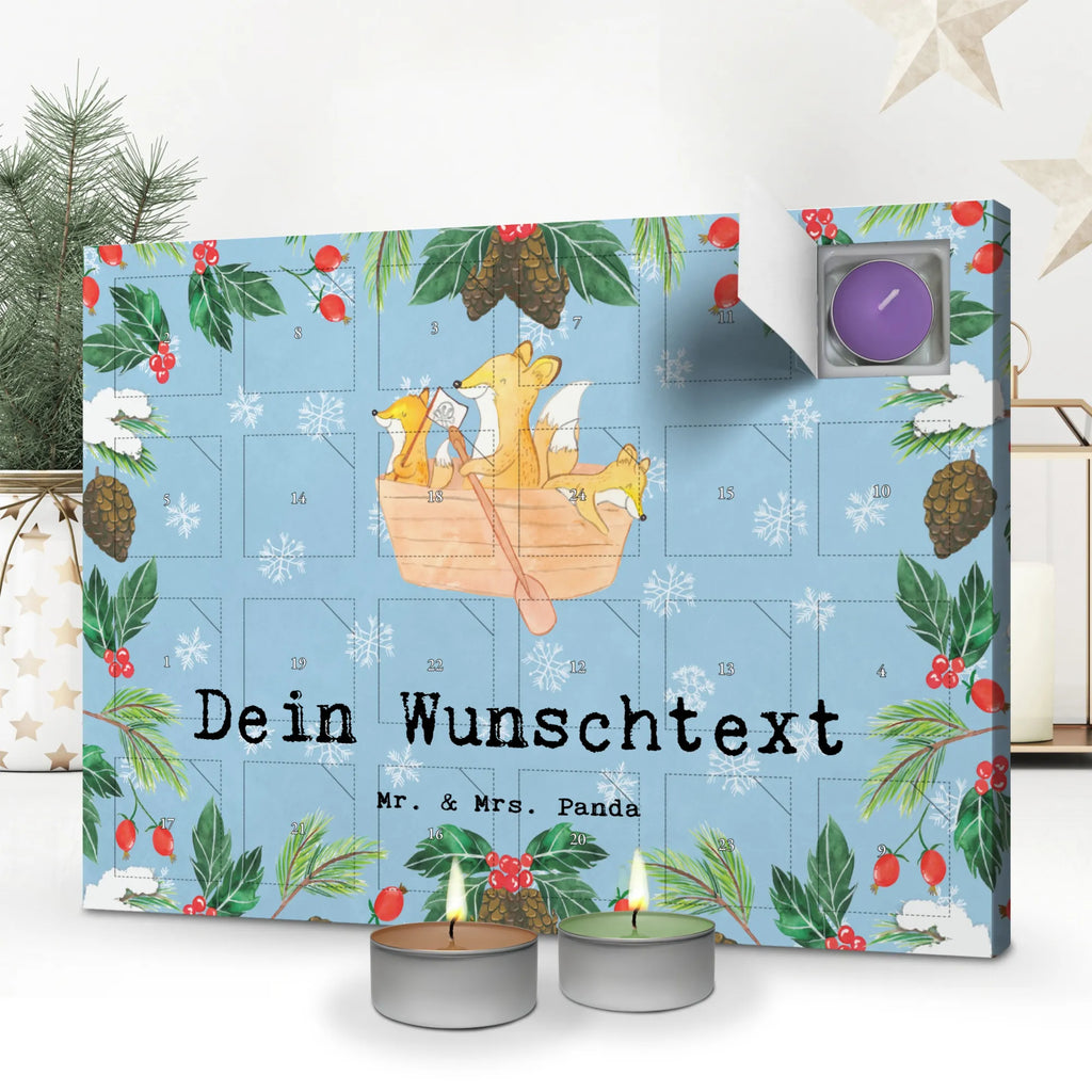 Personalisierter Duftkerzen Adventskalender Fuchs Kanufahren Personalisierter Duftkerzen Adventskalender, Geschenk, Schenken, Sport, Sportart, Hobby, Danke, Dankeschön, Auszeichnung, Gewinn, Sportler, Paddeltour, Kanu fahren, Kanutour, Kanu Schule, Kanuverleih