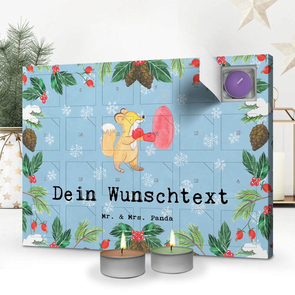  lis Boks Personalisierter Duftkerzen Adventskalender, Geschenk, Schenken, Sport, Sportart, Hobby, Danke, Dankeschön, Auszeichnung, Gewinn, Sportler, Boxen, Boxkampf, Boxtraining