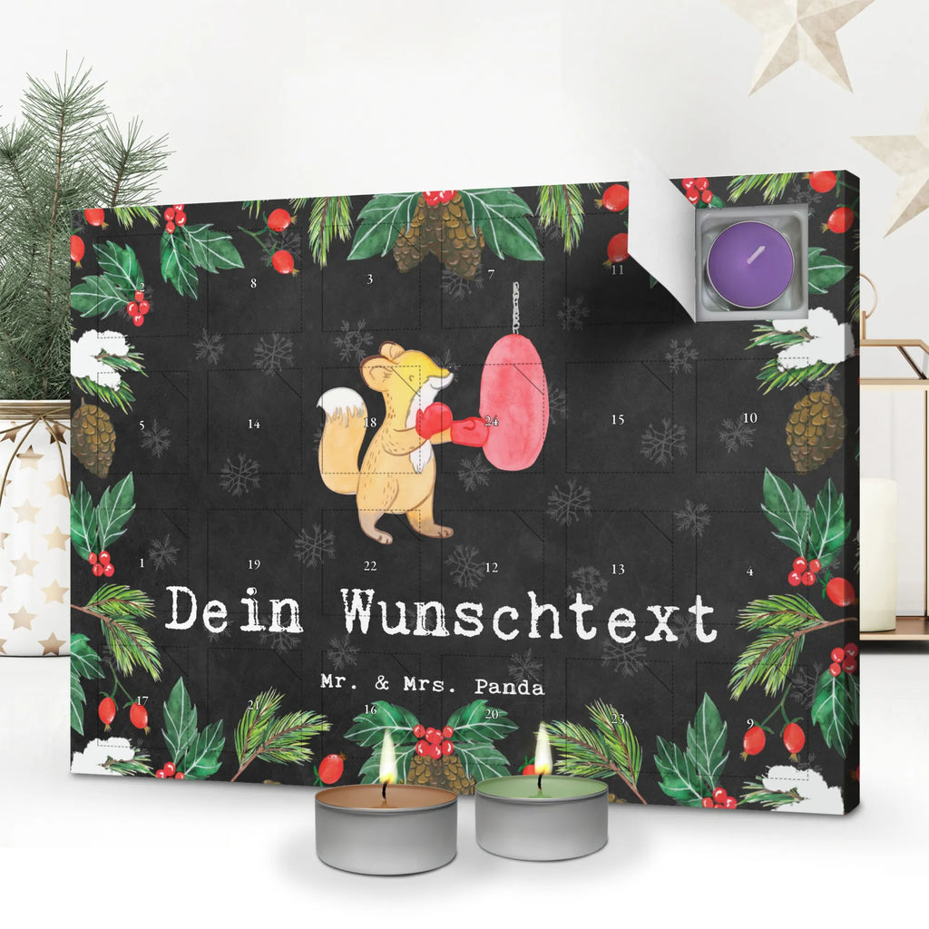  lis Boks Personalisierter Duftkerzen Adventskalender, Geschenk, Schenken, Sport, Sportart, Hobby, Danke, Dankeschön, Auszeichnung, Gewinn, Sportler, Boxen, Boxkampf, Boxtraining