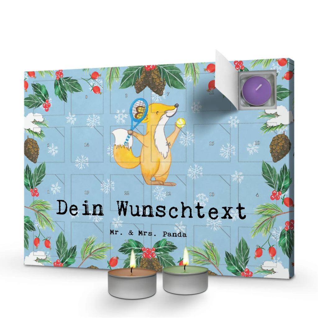Personalisierter Duftkerzen Adventskalender Fuchs Tennis spielen Personalisierter Duftkerzen Adventskalender, Geschenk, Schenken, Sport, Sportart, Hobby, Danke, Dankeschön, Auszeichnung, Gewinn, Sportler, Tennisclub, Tennis Turnier, Ballsportart, Tennisverein, Tennis spielen
