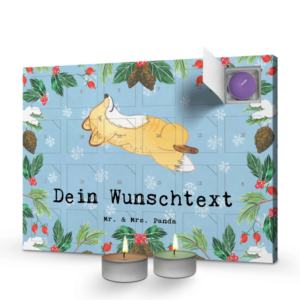  Fox crunches Personalisierter Duftkerzen Adventskalender, Geschenk, Schenken, Sport, Sportart, Hobby, Danke, Dankeschön, Auszeichnung, Gewinn, Sportler, Bauchpressen, Crunches, Fitnessstudio, Fitness
