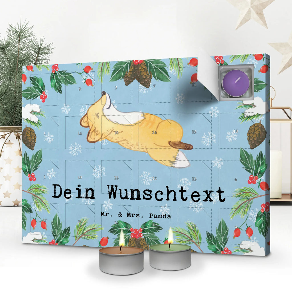  Fox crunches Personalisierter Duftkerzen Adventskalender, Geschenk, Schenken, Sport, Sportart, Hobby, Danke, Dankeschön, Auszeichnung, Gewinn, Sportler, Bauchpressen, Crunches, Fitnessstudio, Fitness