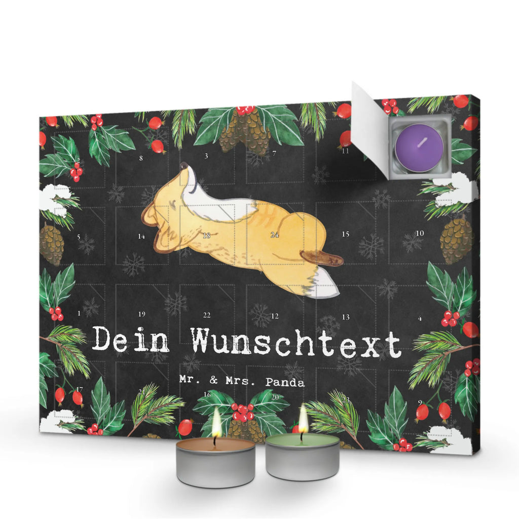  Fox crunches Personalisierter Duftkerzen Adventskalender, Geschenk, Schenken, Sport, Sportart, Hobby, Danke, Dankeschön, Auszeichnung, Gewinn, Sportler, Bauchpressen, Crunches, Fitnessstudio, Fitness