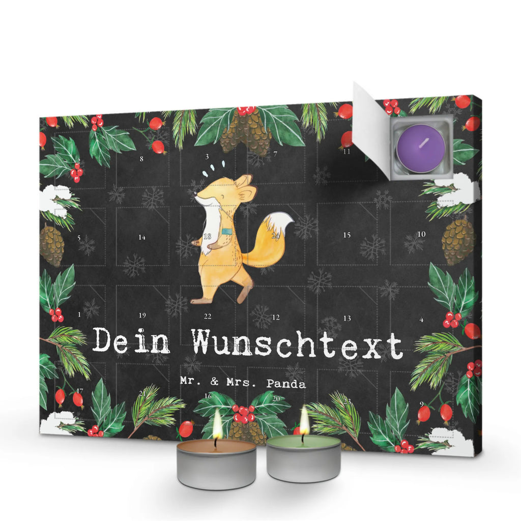  Fox Jog Personalisierter Duftkerzen Adventskalender, Geschenk, Schenken, Sport, Sportart, Hobby, Danke, Dankeschön, Auszeichnung, Gewinn, Sportler, Laufen, Laufsport, Joggen, Dauerlauf