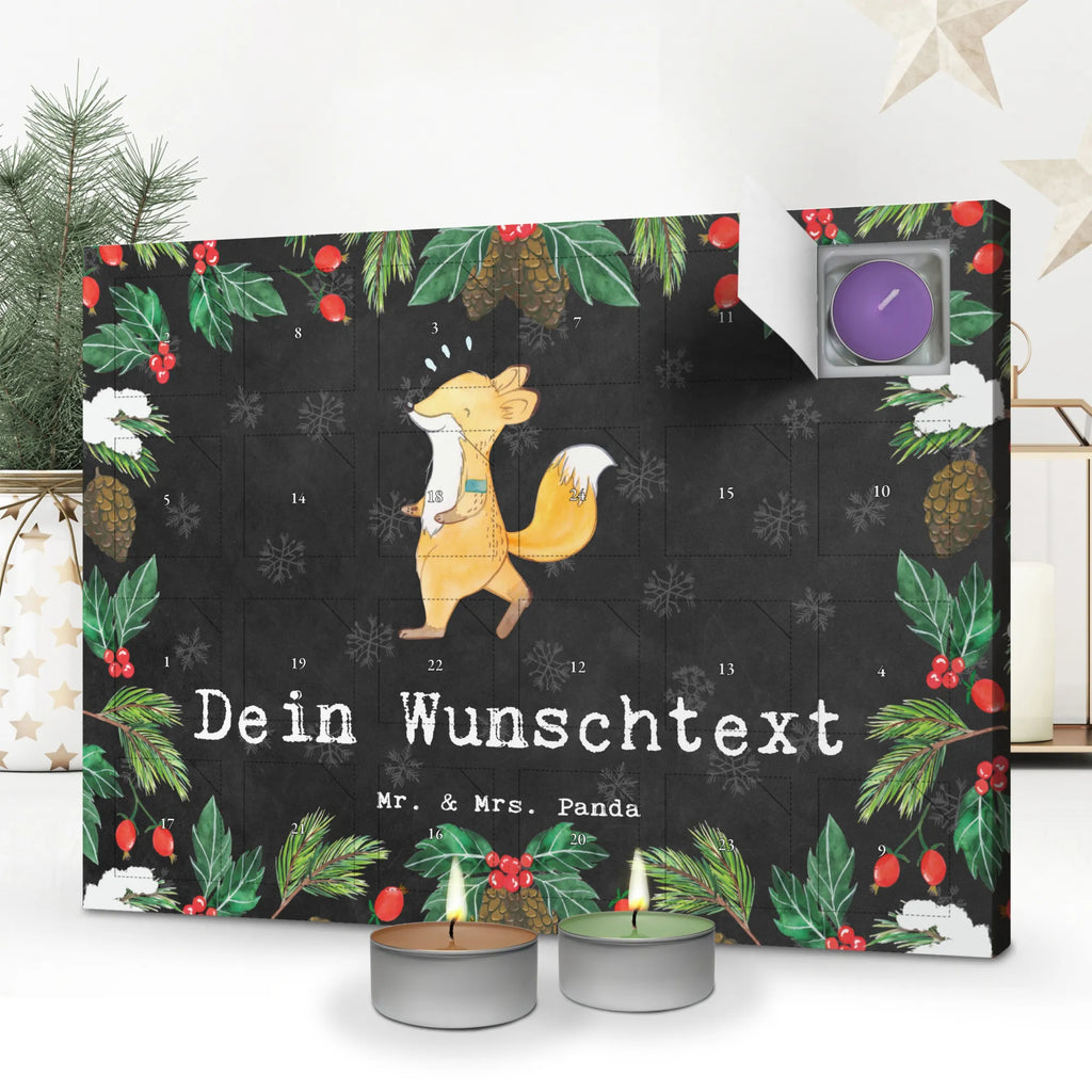  Fox Jog Personalisierter Duftkerzen Adventskalender, Geschenk, Schenken, Sport, Sportart, Hobby, Danke, Dankeschön, Auszeichnung, Gewinn, Sportler, Laufen, Laufsport, Joggen, Dauerlauf
