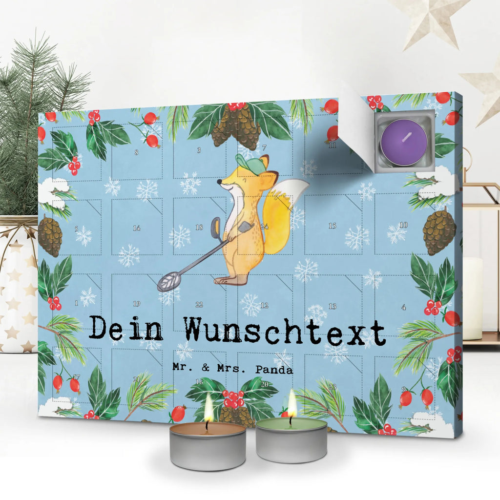 Personalisierter Duftkerzen Adventskalender Fuchs Metalldetektor Personalisierter Duftkerzen Adventskalender, Geschenk, Schenken, Sport, Sportart, Hobby, Danke, Dankeschön, Auszeichnung, Gewinn, Sportler, Sondengänger, Schatzsuche, Metalldetektor, Münzen Suchen, Sondeln