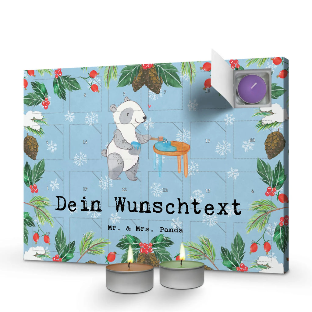 Personalisierter Duftkerzen Adventskalender Panda Möbel restaurieren Personalisierter Duftkerzen Adventskalender, Geschenk, Schenken, Sport, Sportart, Hobby, Danke, Dankeschön, Auszeichnung, Gewinn, Sportler, Handwerk, Restaurator, Antike Möbel Restaurieren, Möbel Restaurieren