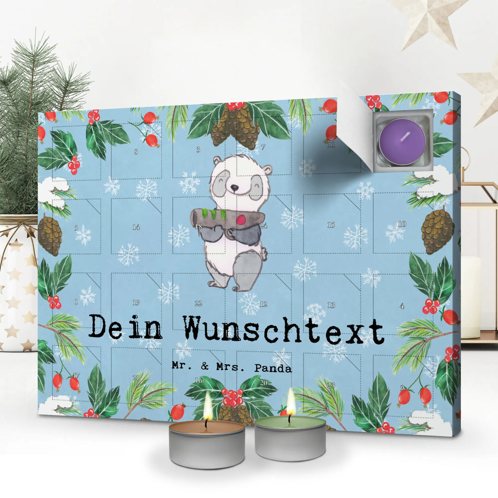 Personalisierter Duftkerzen Adventskalender Panda LaserTag Personalisierter Duftkerzen Adventskalender, Geschenk, Schenken, Sport, Sportart, Hobby, Danke, Dankeschön, Auszeichnung, Gewinn, Sportler, Lasergame Zentrum, Lasertag