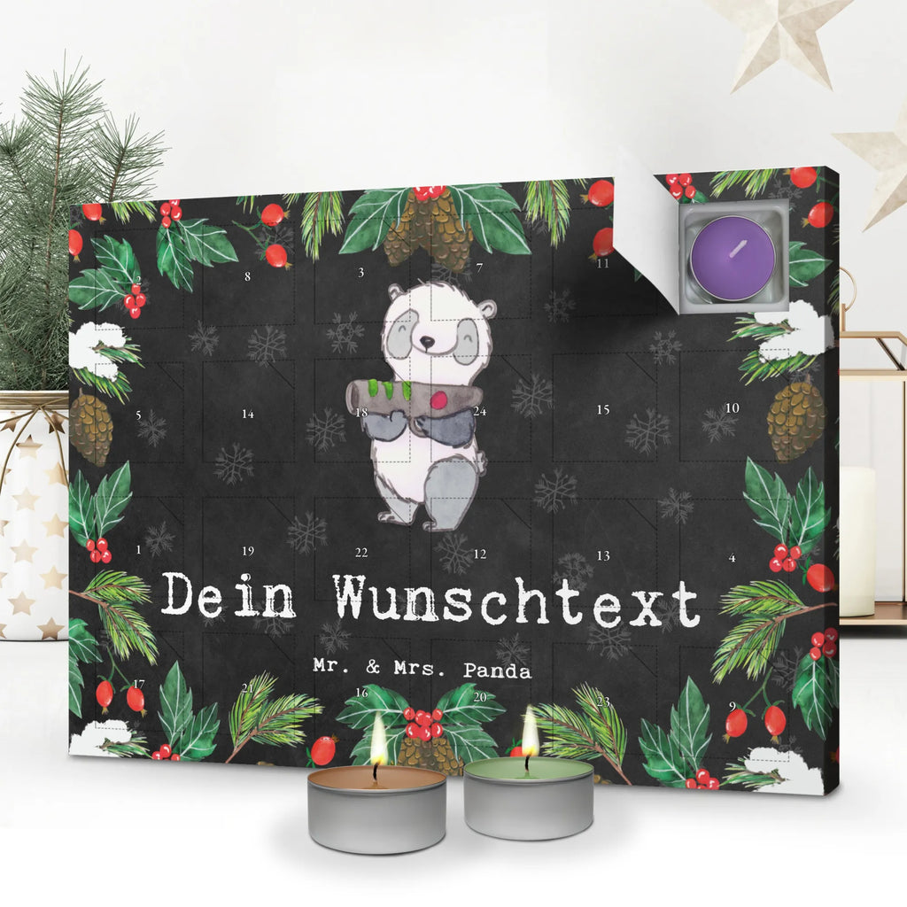 Personalisierter Duftkerzen Adventskalender Panda LaserTag Personalisierter Duftkerzen Adventskalender, Geschenk, Schenken, Sport, Sportart, Hobby, Danke, Dankeschön, Auszeichnung, Gewinn, Sportler, Lasergame Zentrum, Lasertag