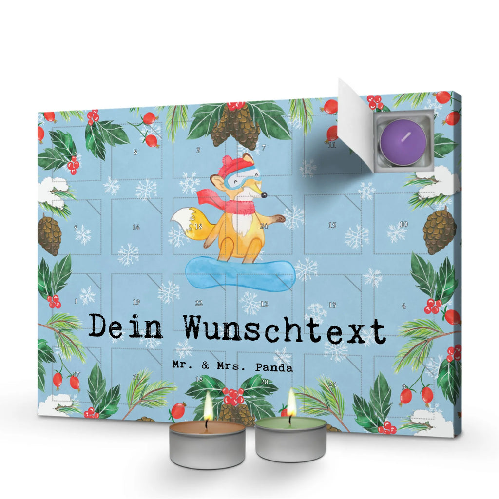 Personalisierter Duftkerzen Adventskalender Hase Snowboarden Personalisierter Duftkerzen Adventskalender, Geschenk, Schenken, Sport, Sportart, Hobby, Danke, Dankeschön, Auszeichnung, Gewinn, Sportler, Wintersport, Snowboardschule, Snowboarden, Winterurlaub, Snowboard