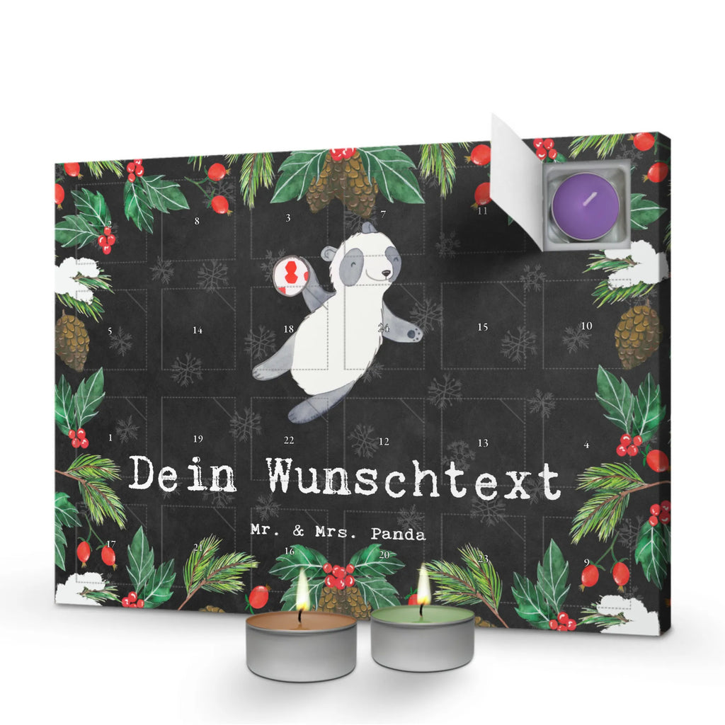  Panda Grać w piłkę ręczną Personalisierter Duftkerzen Adventskalender, Geschenk, Schenken, Sport, Sportart, Hobby, Danke, Dankeschön, Auszeichnung, Gewinn, Sportler, Handball Turnier, Handball Club, Handball Verein, Handball spielen