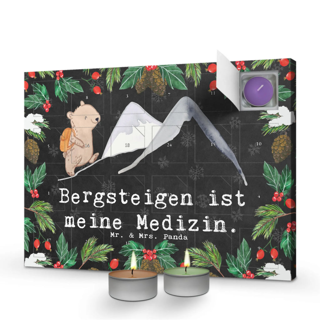 Scented candle advent calendar bear Rockclimbing Gift, sport, hobby, giving, thank you, award, profit, athlete, hiking, trekking, mountain sports, alpine hiking, alpinism, Mountaineering