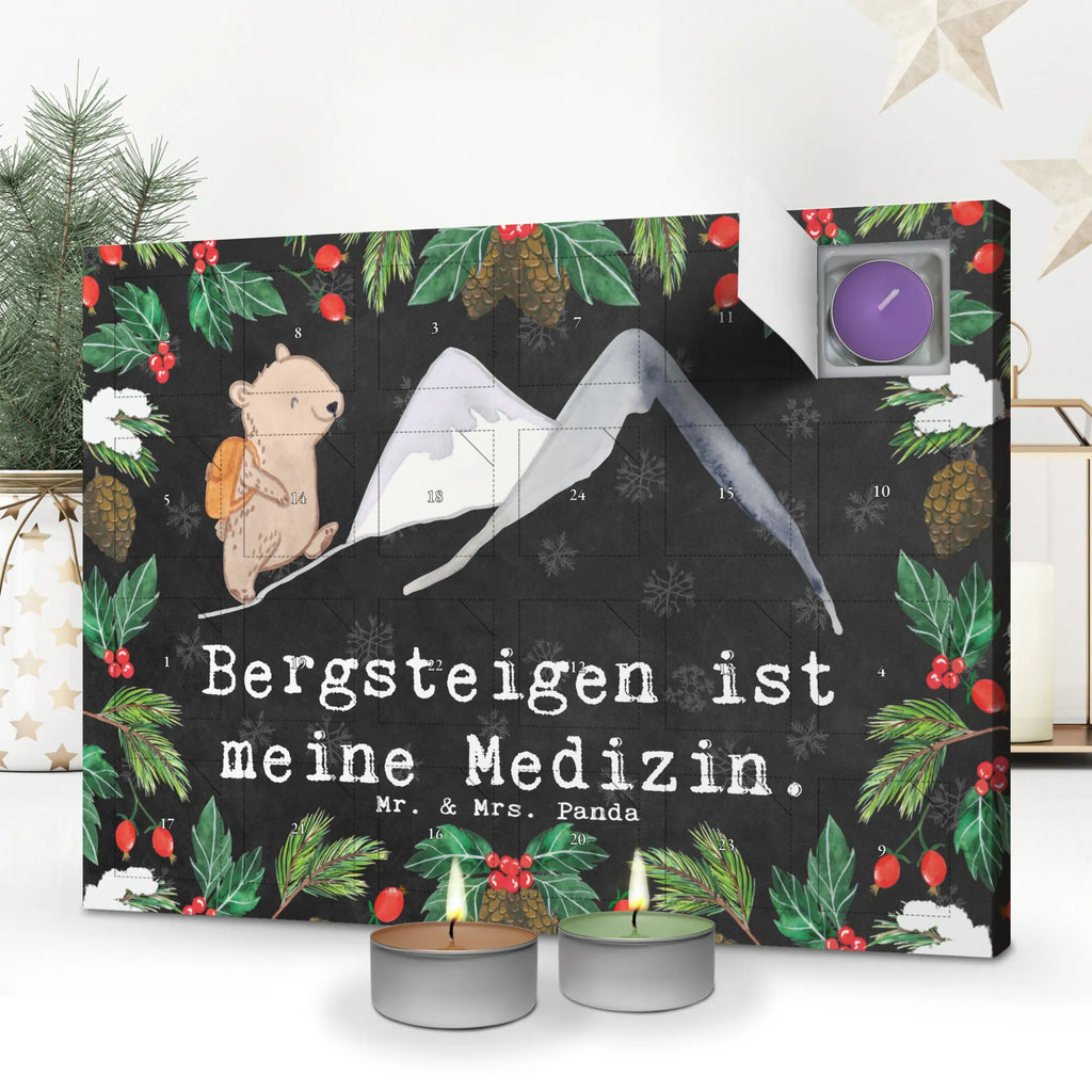 Scented candle advent calendar bear Rockclimbing Gift, sport, hobby, giving, thank you, award, profit, athlete, hiking, trekking, mountain sports, alpine hiking, alpinism, Mountaineering