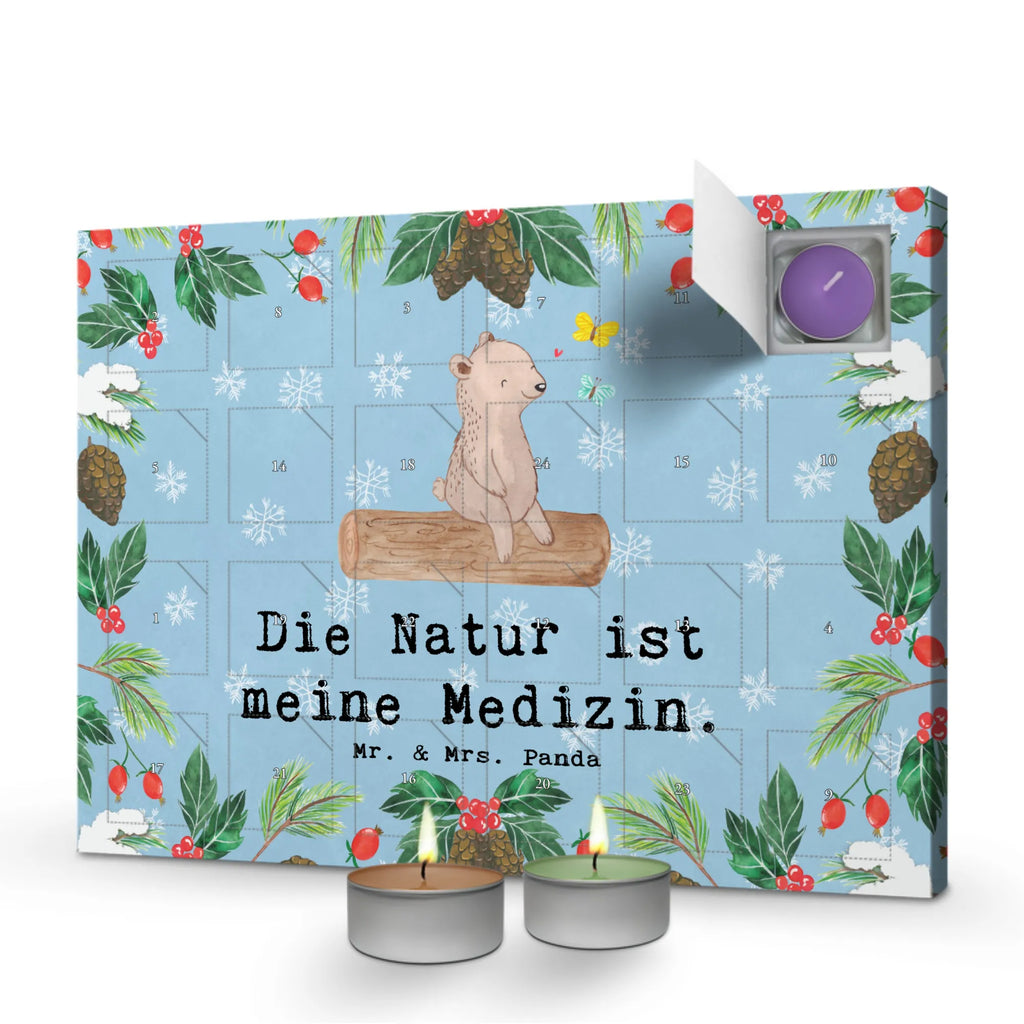 Scented candle advent calendar bear nature lover Gift, sport, hobby, giving, thank you, award, profit, athlete, Hiking, Nature Lover, Outdoor