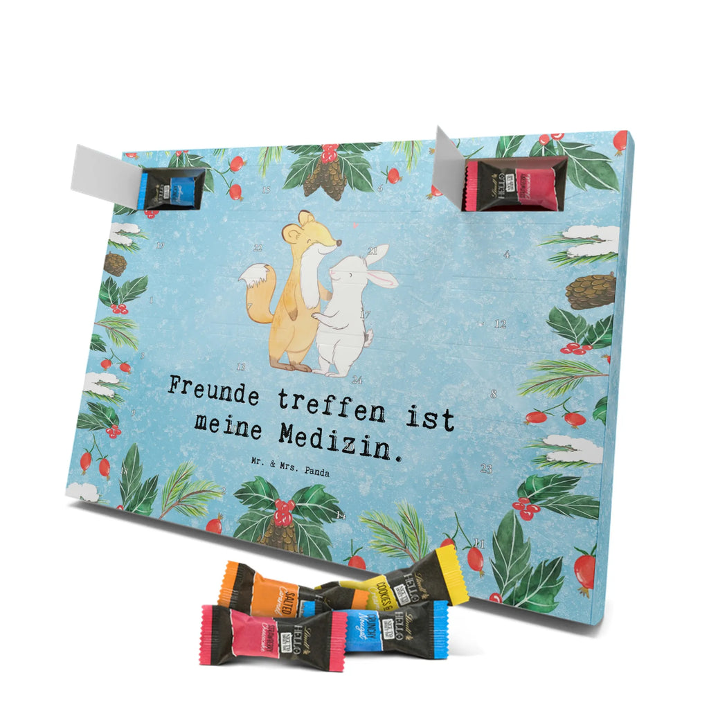 Chocolate advent calendar fox rabbit meet friends giving, Gift, thank you, award, profit, athlete, meet friends